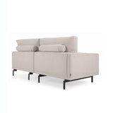 Galene 2-Sitzer Ecksofa beige 207 x 207 cm - ZEN ZONE