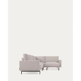 Galene 2-Sitzer Ecksofa beige 207 x 207 cm - ZEN ZONE