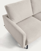 Galene 3-Sitzer Ecksofa beige 267 x 207 cm - ZEN ZONE Furniture