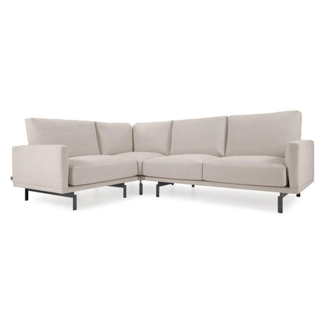 Galene 3-Sitzer Ecksofa beige 207 x 267 cm - ZEN ZONE