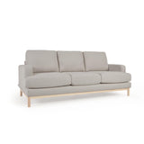 Sofa Mihaela für 3 Sitzer mit Bouclé-Bezug in Grau 203 cm - ZEN ZONE