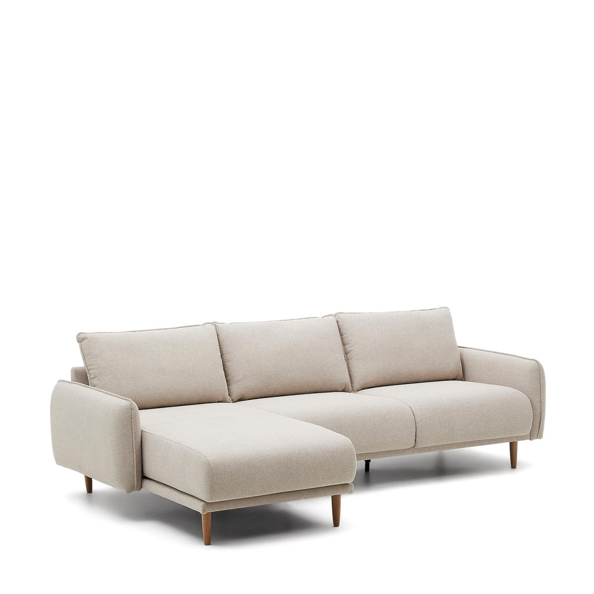 Carlota 3-Sitzer-Sofa mit Chaiselongue rechts/links beige 262 cm - ZEN ZONE