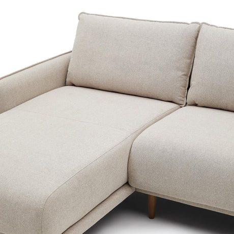 Carlota 3-Sitzer-Sofa mit Chaiselongue rechts/links beige 262 cm - ZEN ZONE