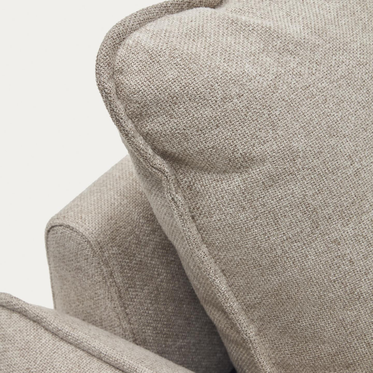 Carlota 2-Sitzer Bettsofa aus Chenille in Beige 140 cm - ZEN ZONE