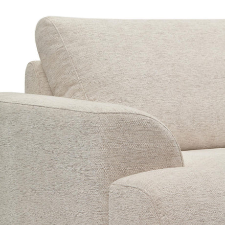 Karin 3-Sitzer-Sofa weiß und Beine aus massiver Buche 231 cm - ZEN ZONE