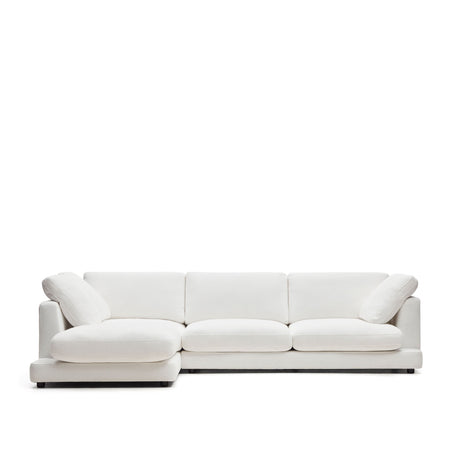 Gala 4-Sitzer-Sofa mit Chaiselongue links weiß 300 cm - ZEN ZONE