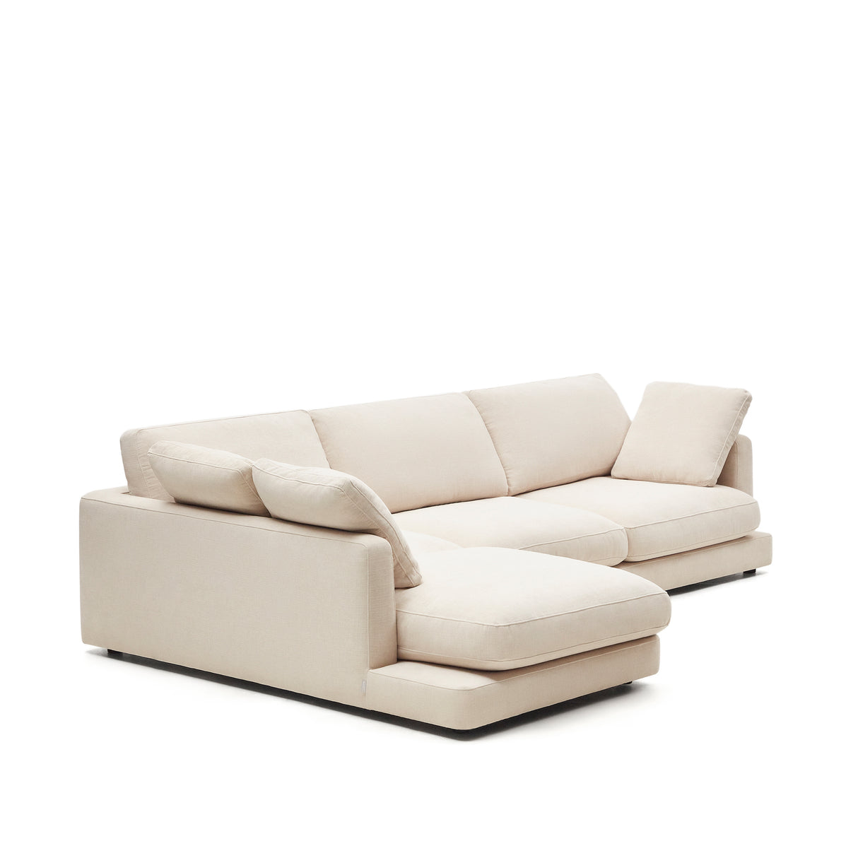 Gala 4-Sitzer-Sofa mit Chaiselongue links beige 300 cm - ZEN ZONE