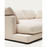 Gala 4-Sitzer-Sofa mit Chaiselongue links beige 300 cm - ZEN ZONE