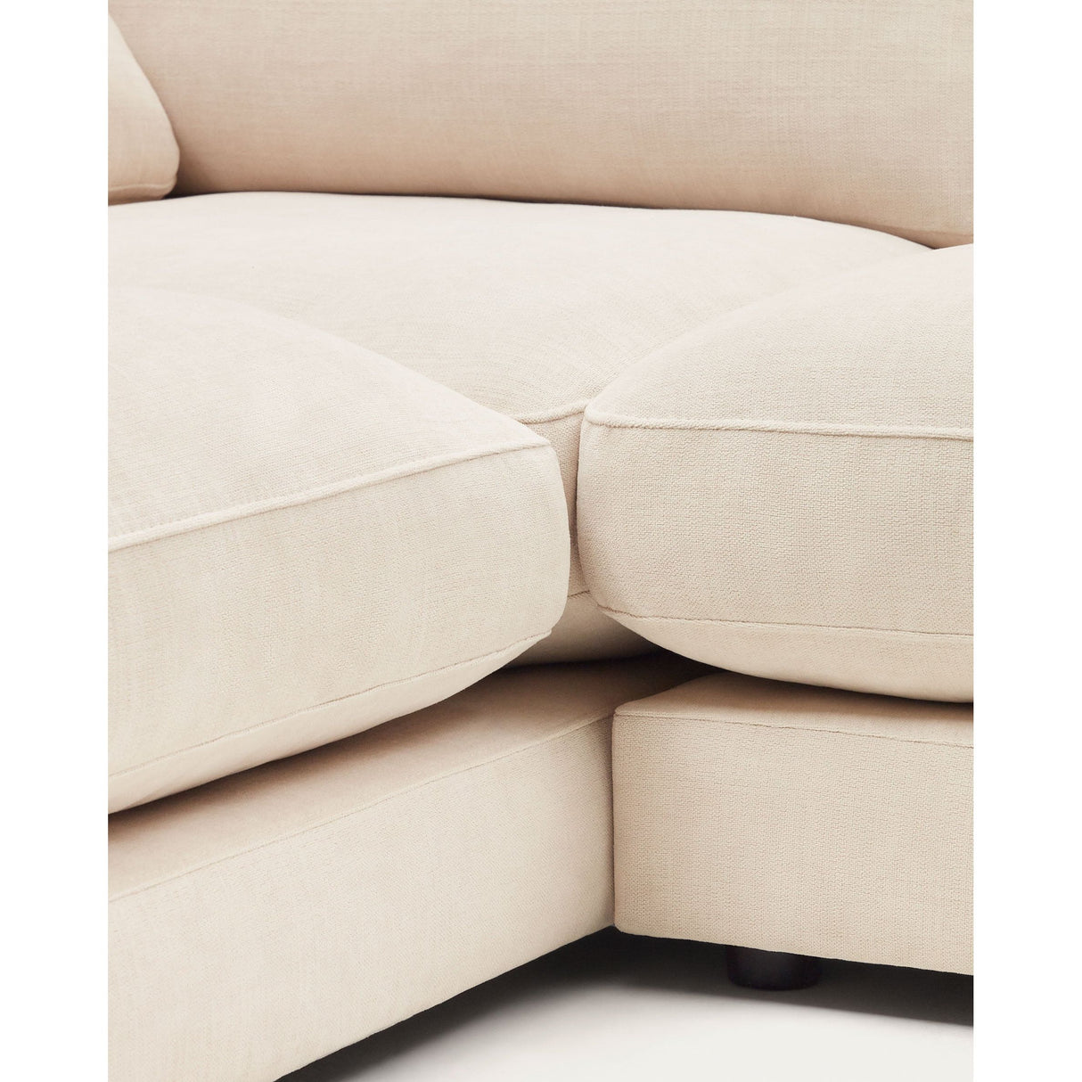 Gala 4-Sitzer-Sofa mit Chaiselongue links beige 300 cm - ZEN ZONE