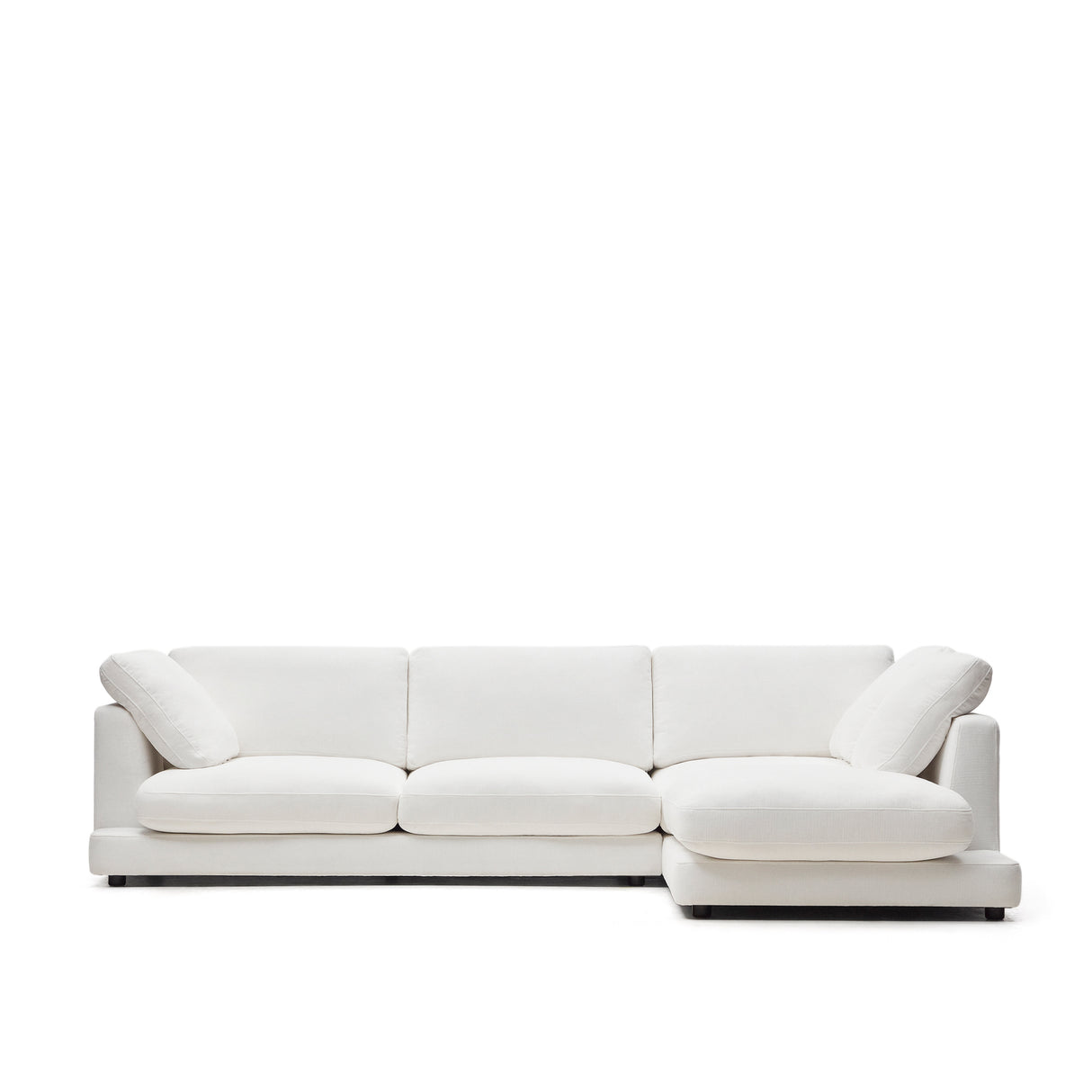 Gala 4-Sitzer-Sofa mit Chaiselongue rechts weiß 300 cm - ZEN ZONE