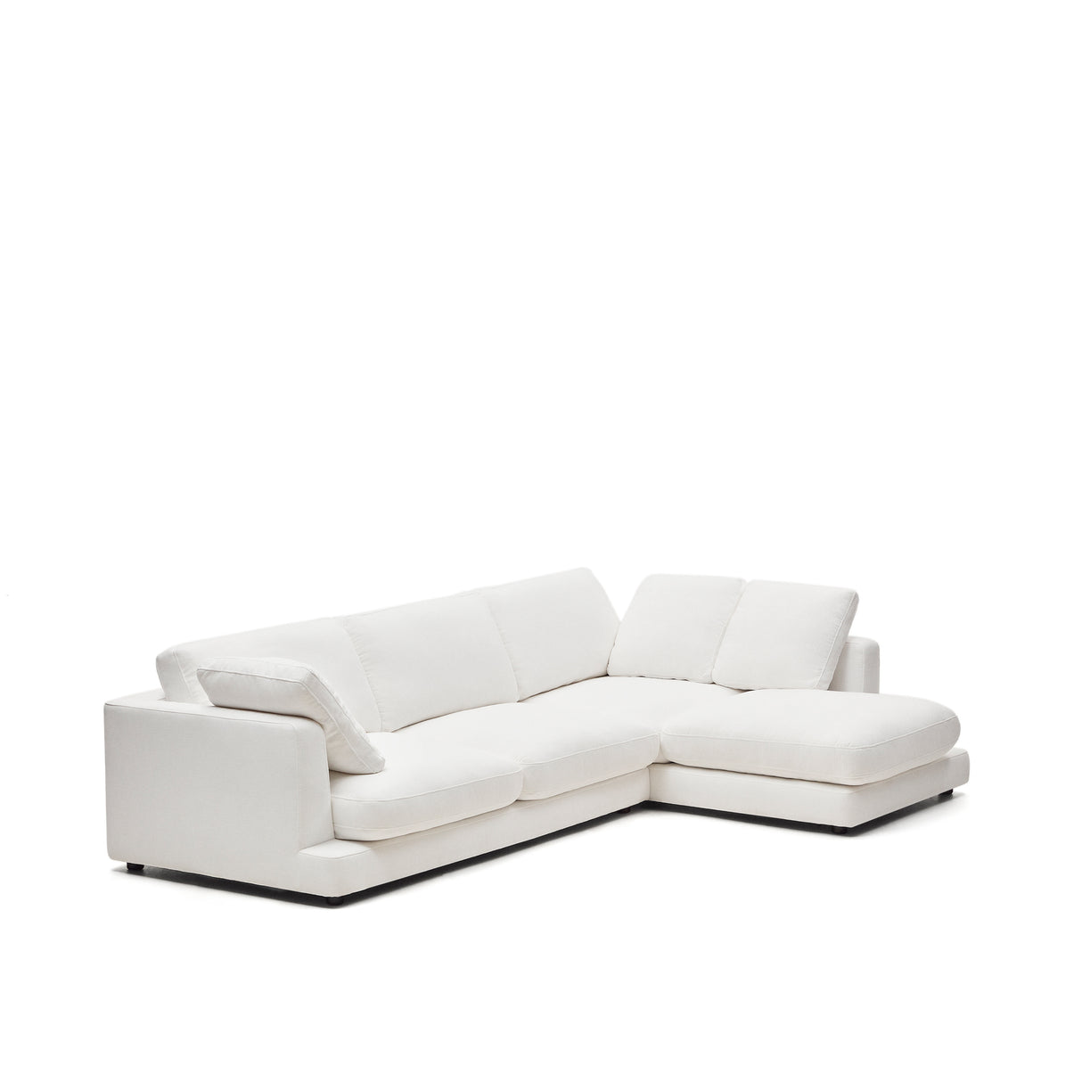 Gala 4-Sitzer-Sofa mit Chaiselongue rechts weiß 300 cm - ZEN ZONE