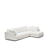 Gala 4-Sitzer-Sofa mit Chaiselongue rechts weiß 300 cm - ZEN ZONE