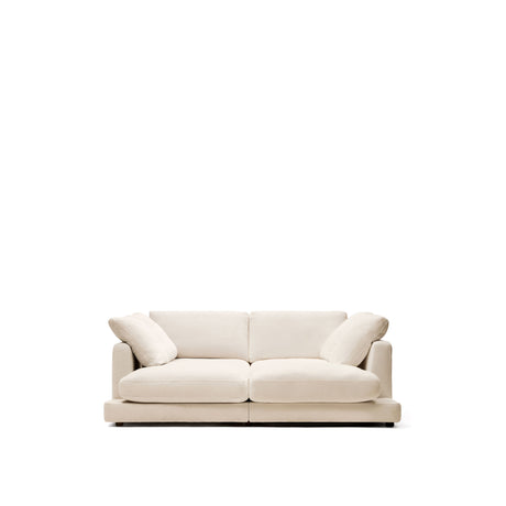 Gala 3-Sitzer Sofa mit doppelter Chaiselongue beige 210 cm - ZEN ZONE