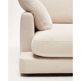 Gala 3-Sitzer Sofa mit doppelter Chaiselongue beige 210 cm - ZEN ZONE