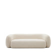 Martina 3-Sitzer-Sofa mit  Bouclé in Off-White 246 cm - ZEN ZONE