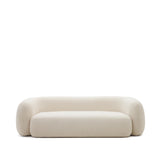 Martina 3-Sitzer-Sofa mit  Bouclé in Off-White 246 cm - ZEN ZONE