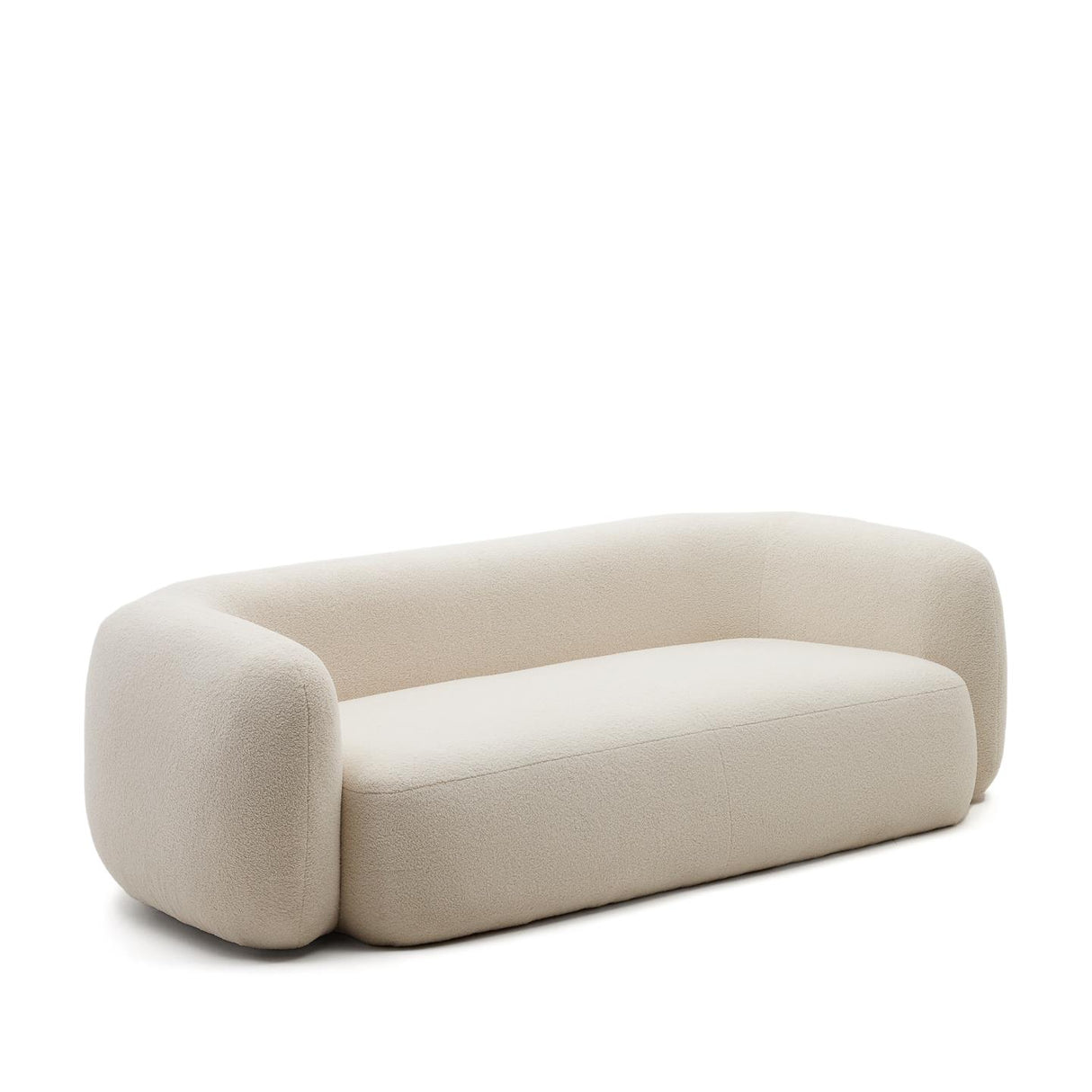 Martina 3-Sitzer-Sofa mit  Bouclé in Off-White 246 cm - ZEN ZONE