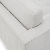 Debra 2-Sitzer-Sofa mit Bezug in perlfarbener Chenille Beine Finish natur 182 cm - ZEN ZONE