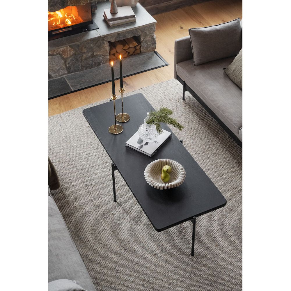 SHELTON Couchtisch Schwarz 145x60x45cm - ZEN ZONE