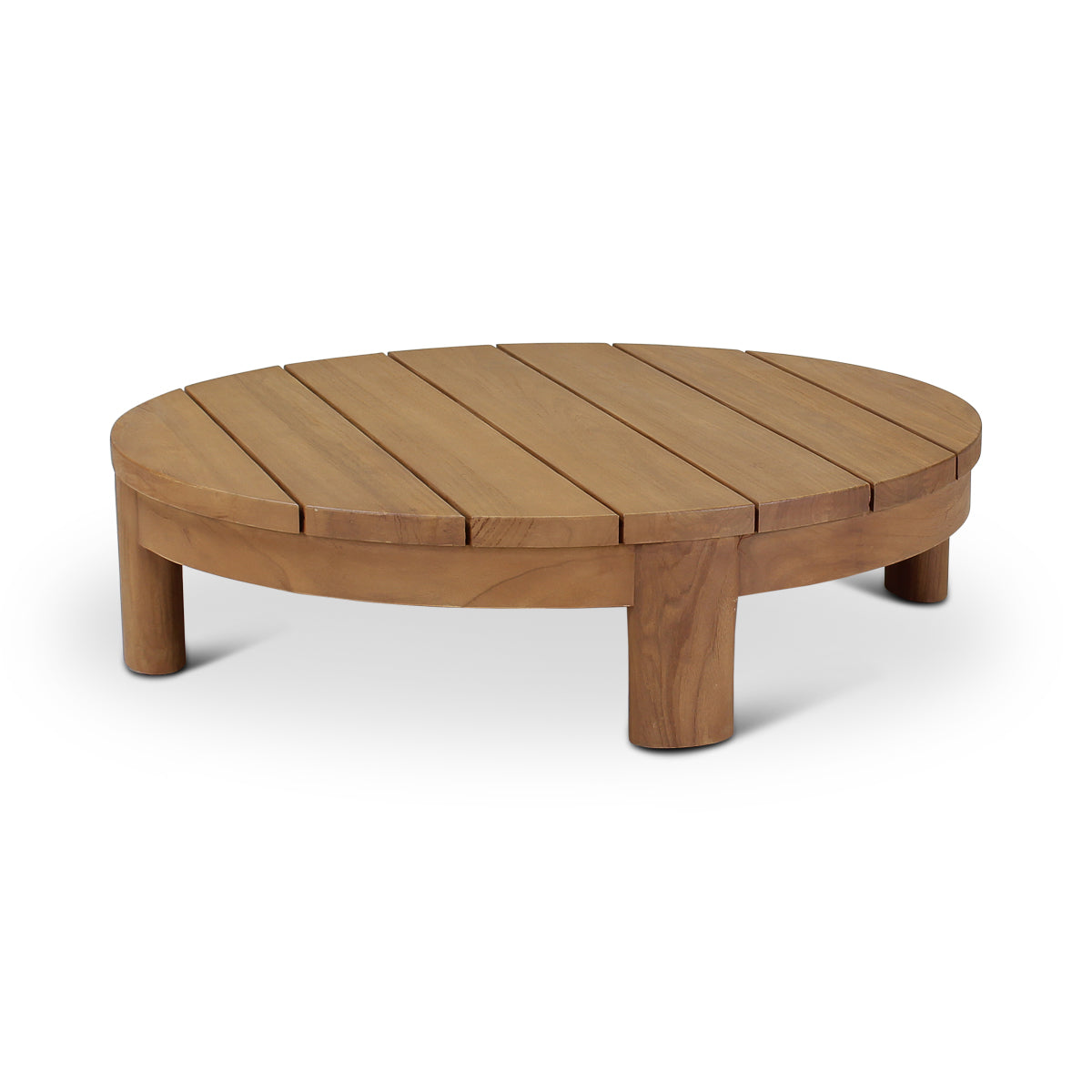 AMBON Couchtisch d90 Teak natur - ZEN ZONE