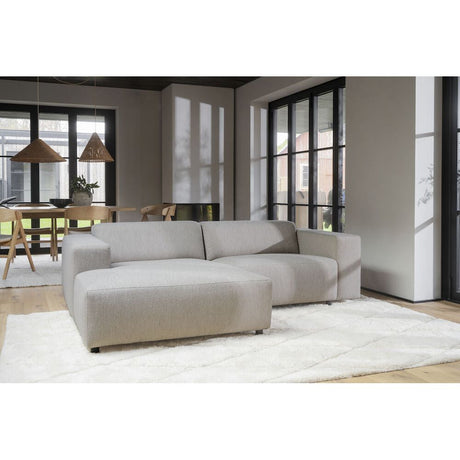 WILLARD Modulares Sofa Chaise Longue Links Hellbeige 234x161x70cm - ZEN ZONE