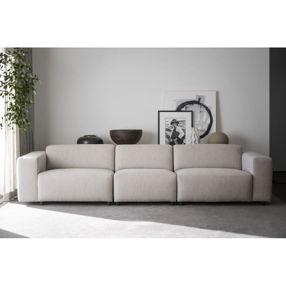 WILLARD Modulares Sofa Hellbeige 314x98x70cm - ZEN ZONE