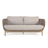 Catalina 3-Sitzer Sofa aus beigem Seil und massivem Akazienholz 170 cm 100% FSC - ZEN ZONE