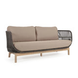 Catalina 3-Sitzer Sofa aus grünem Seil und massivem Akazienholz 170 cm - ZEN ZONE