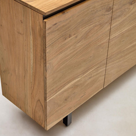 Sideboard Uxue aus massivem Akazienholz mit natürlichem Finish 200 x 88 cm - ZEN ZONE